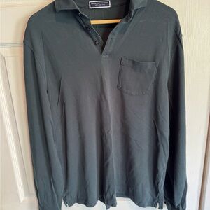 Charles Tyrwhitt Men's Hunter Green Long Sleeve Shirt